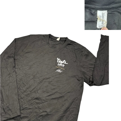 Just Cool® Black Graphic Performance Long Sleeve T-Shirt(M)