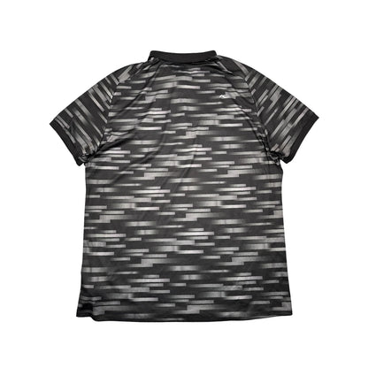 KJUS® Black Patterned Performance Polo Shirt(XL)