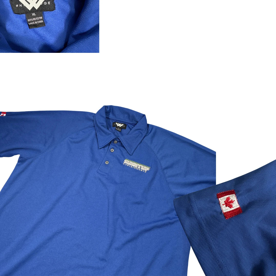 WHITESAGE® Blue Performance Polo Shirt(XL)