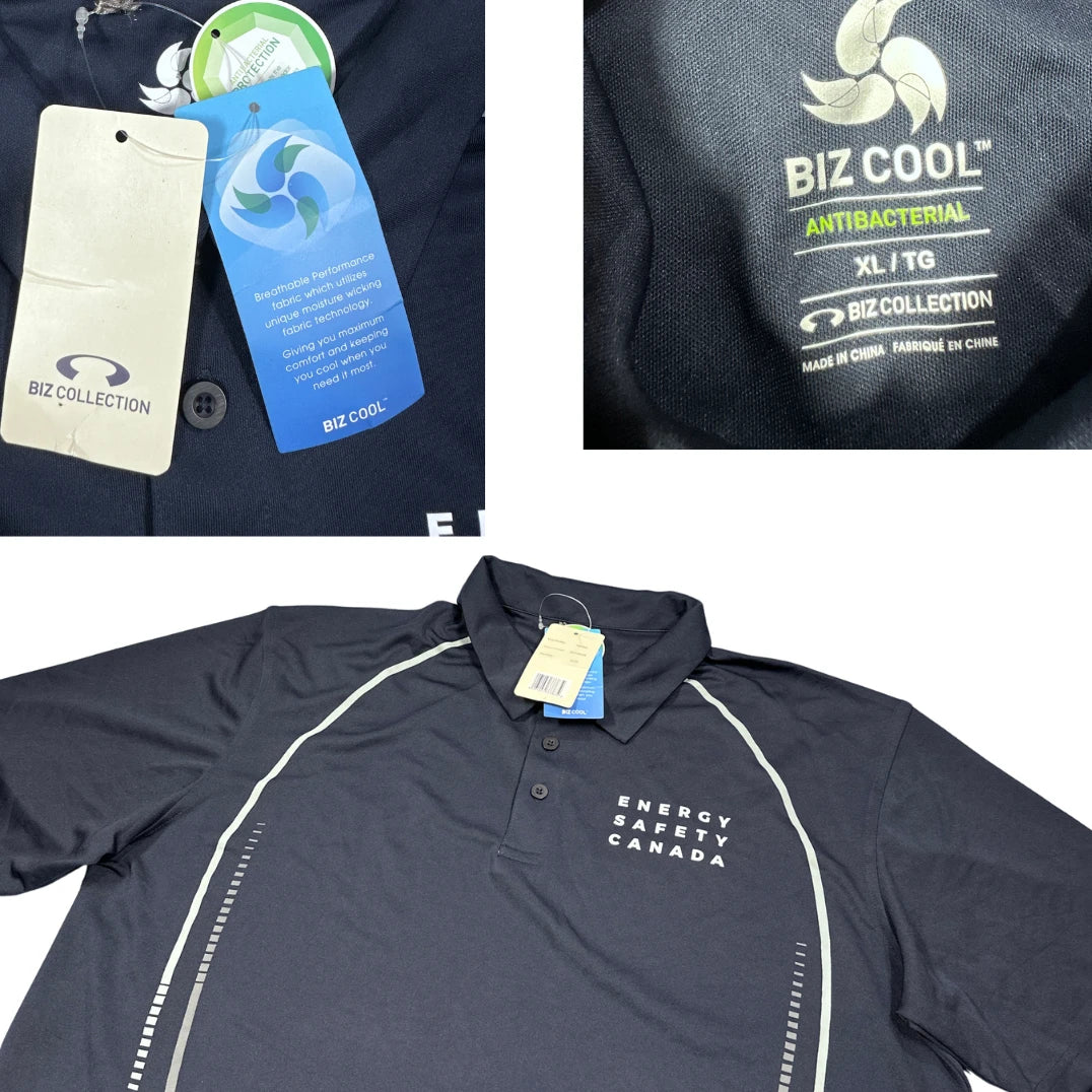 Biz Collection® Navy Energy Safety Canada Performance Polo Shirt(XL)