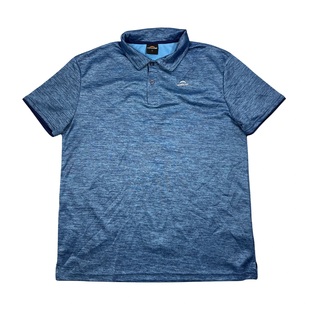 Nordcap® Blue Heather Performance Polo Shirt(L)