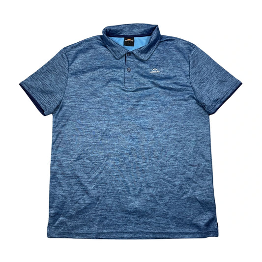 Nordcap® Blue Heather Performance Polo Shirt(L)