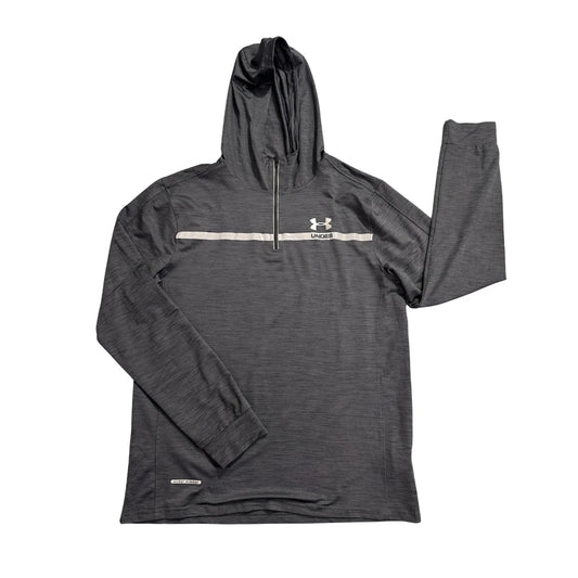 Under Armour® Grey HeatGear Hooded Performance T-Shirt