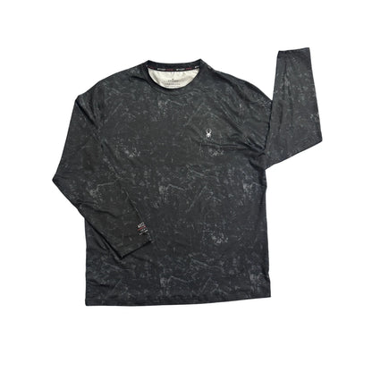 Spyder® Black Rash Guard Performance T-Shirt(M)