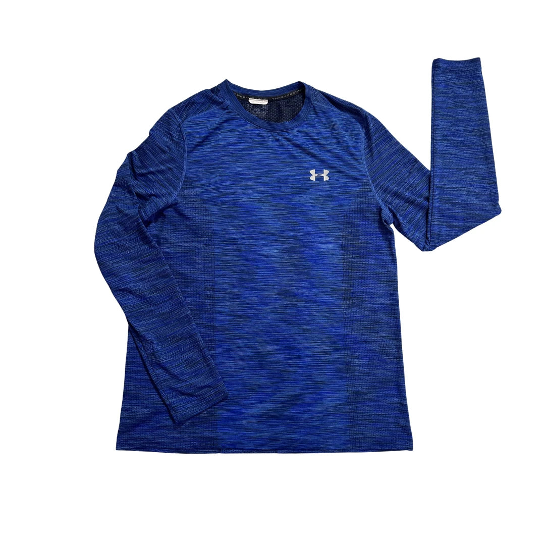 Under Armour® Blue Threadborne Performance T-Shirt(L)