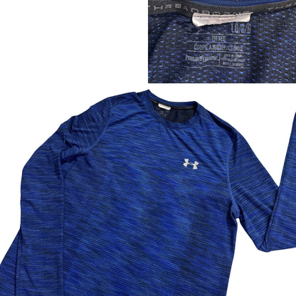Under Armour® Blue Threadborne Performance T-Shirt(L)