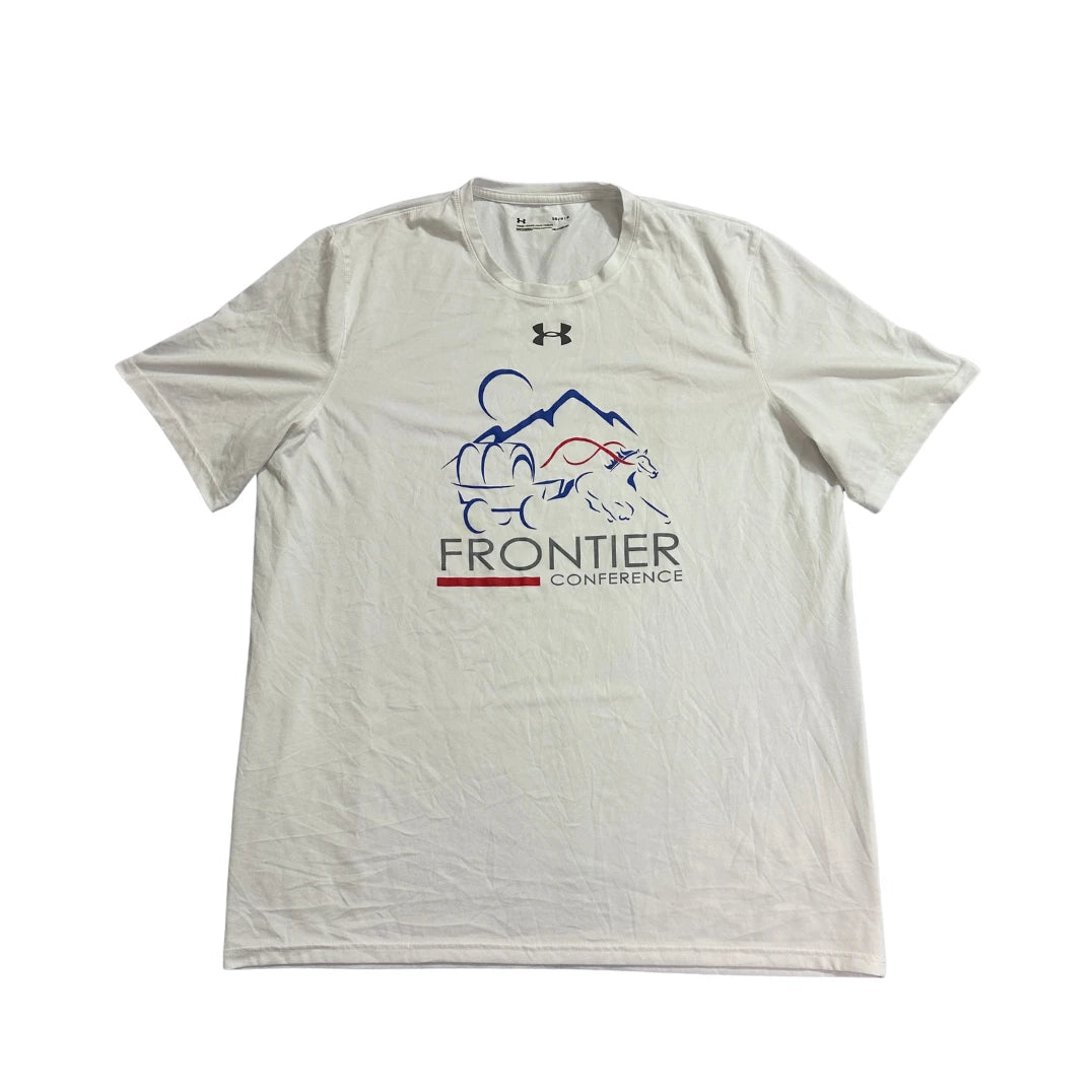 Under Armour® White HeatGear Graphic Performance T-Shirt(L)