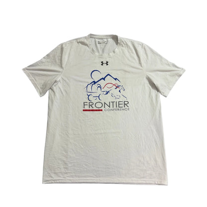 Under Armour® White HeatGear Graphic Performance T-Shirt(L)