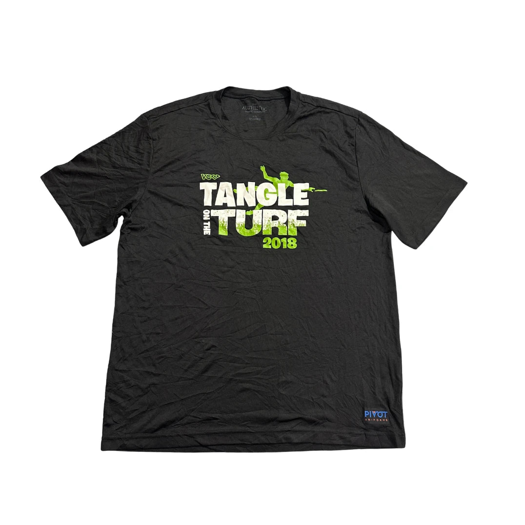 The Authentic T-Shirt Company® Black Graphic T-Shirt(L)