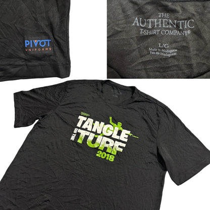 The Authentic T-Shirt Company® Black Graphic T-Shirt(L)