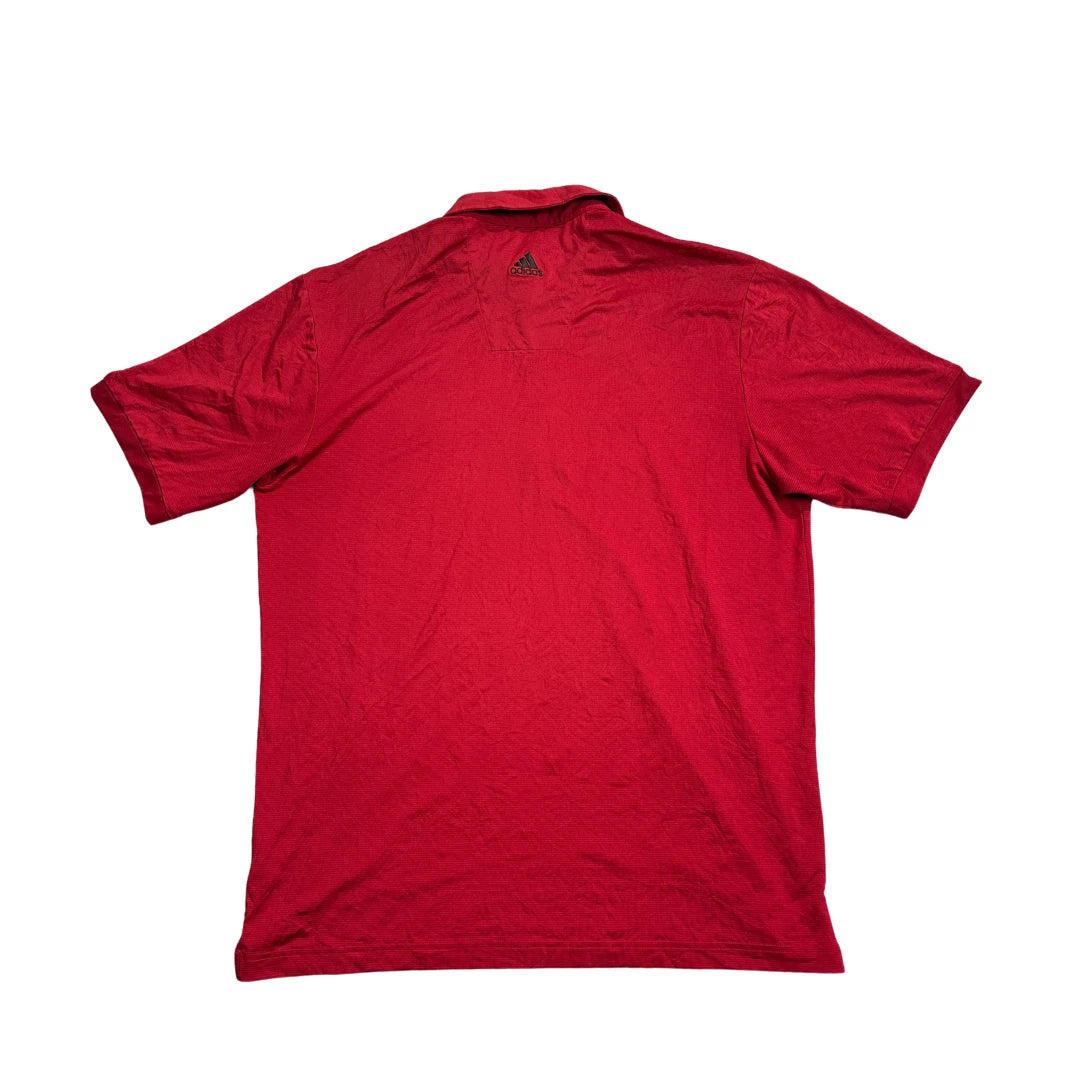 Adidas® Red Performance Polo Shirt(L)
