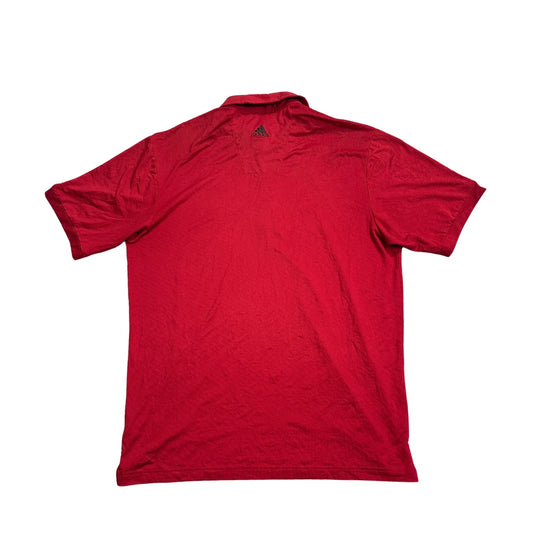 Adidas® Red Performance Polo Shirt(L)