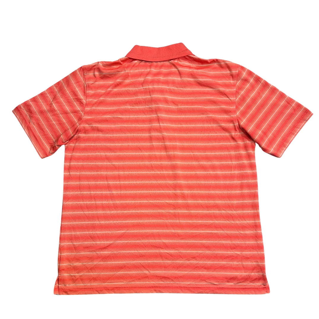 Champions Tour® Coral Striped Performance Polo Shirt(XL)