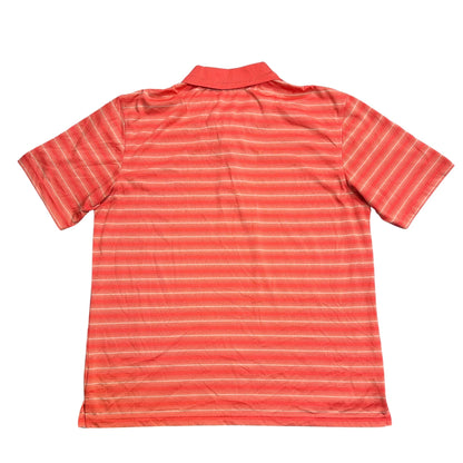 Champions Tour® Coral Striped Performance Polo Shirt(XL)