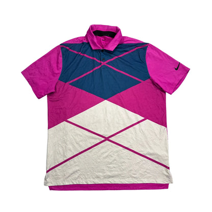 Nike® Pink Dri-FIT Performance Polo Shirt(L)