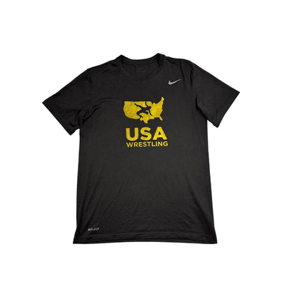 Nike® Black USA Wrestling Dri-FIT Performance T-Shirt(S)