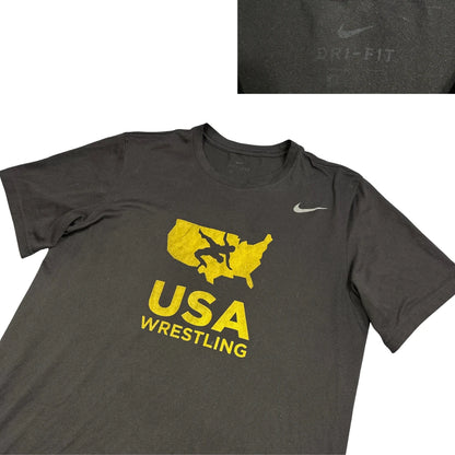 Nike® Black USA Wrestling Dri-FIT Performance T-Shirt(S)