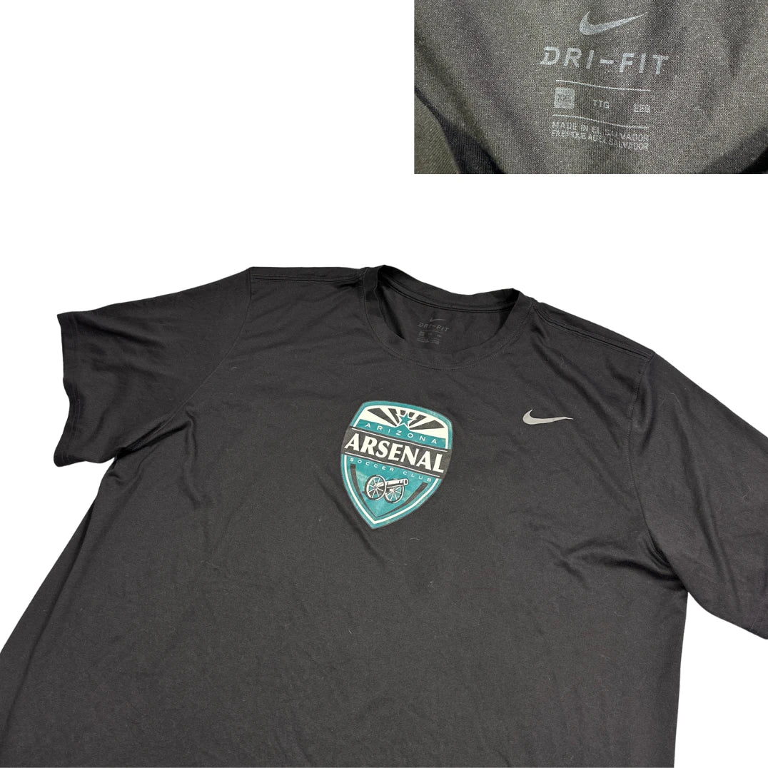 Nike® Black Dri-FIT Arizona Arsenal Soccer Club Performance T-Shirt(XL)