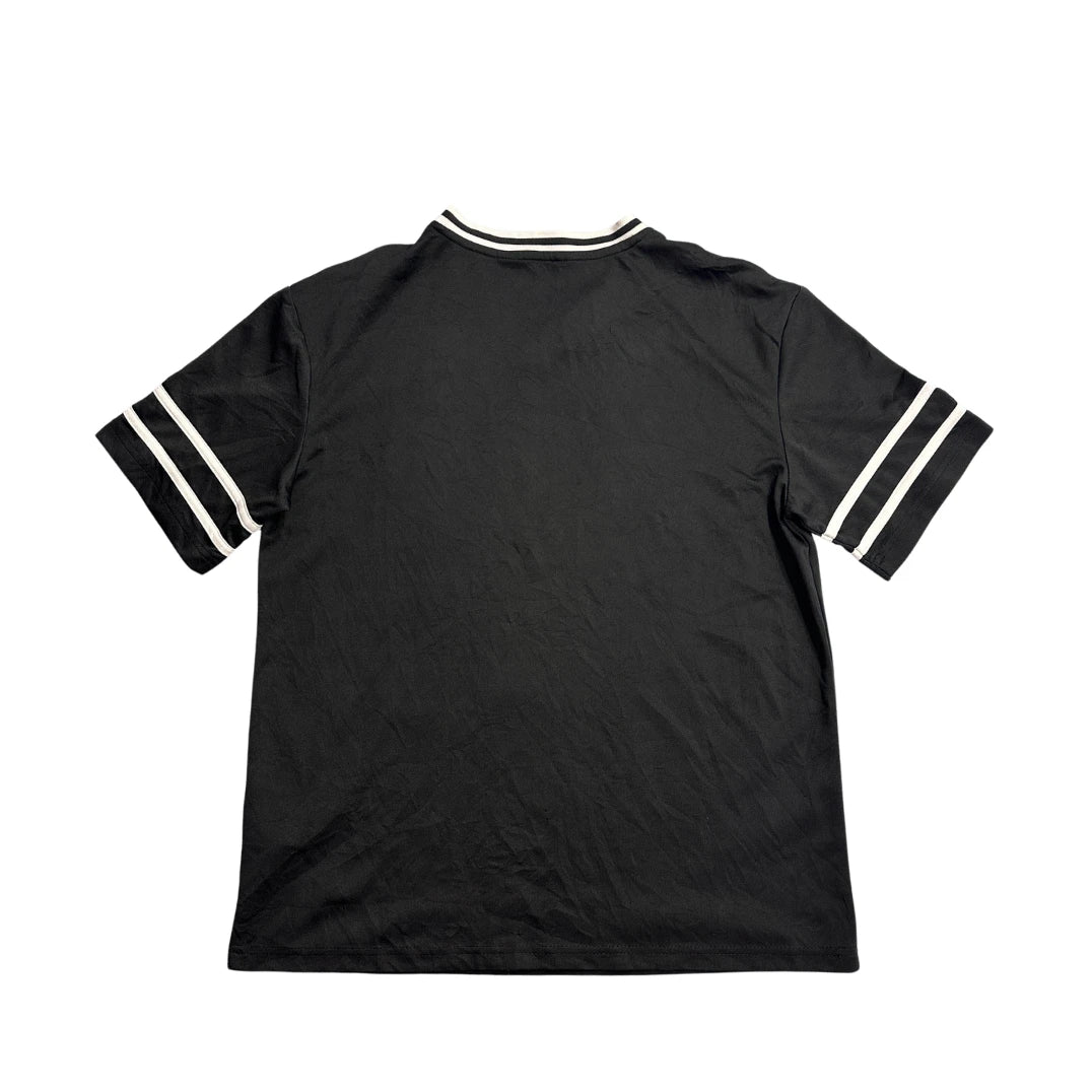 H&M® Black Varsity Graphic V-Neck T-Shirt(S)