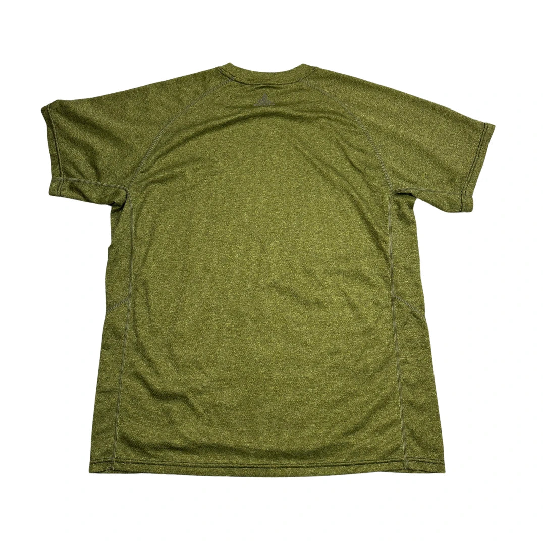 prAna® Olive Heather Performance Sports T-Shirt(L)