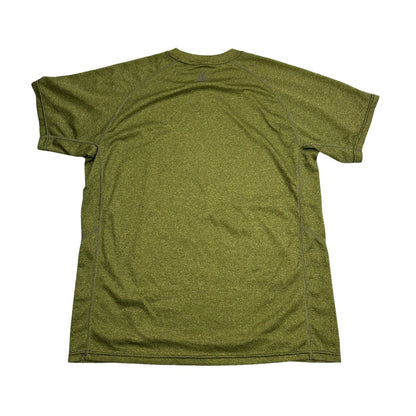 prAna® Olive Heather Performance Sports T-Shirt(L)