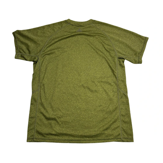 prAna® Olive Heather Performance Sports T-Shirt(L)