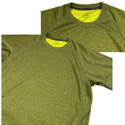 prAna® Olive Heather Performance Sports T-Shirt(L)