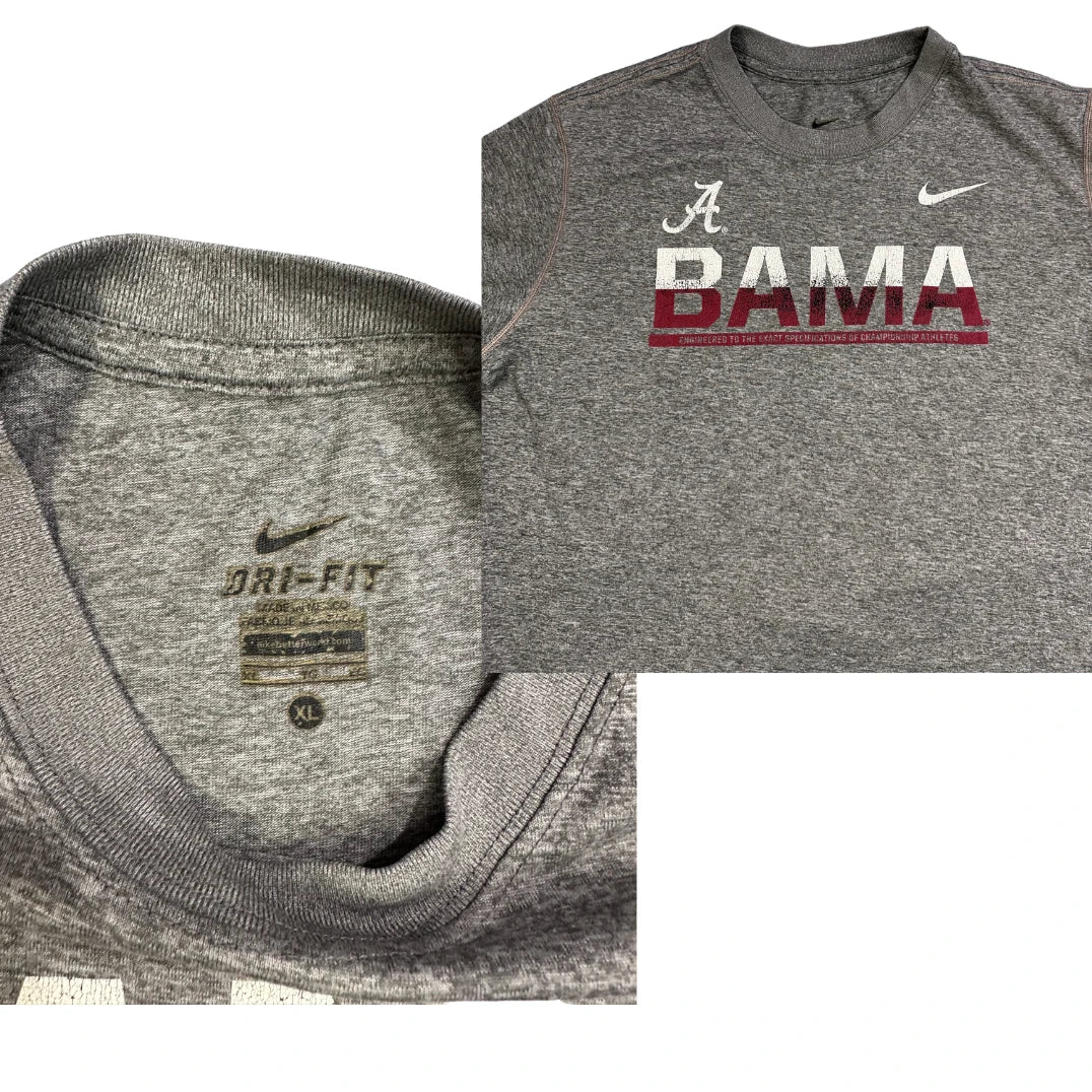 Nike® Grey Dri-FIT Alabama Graphic Performance T-Shirt(S)