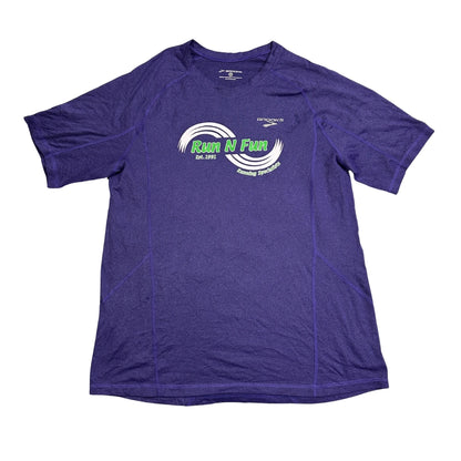 Brooks® Purple Running Performance T-Shirt(L)