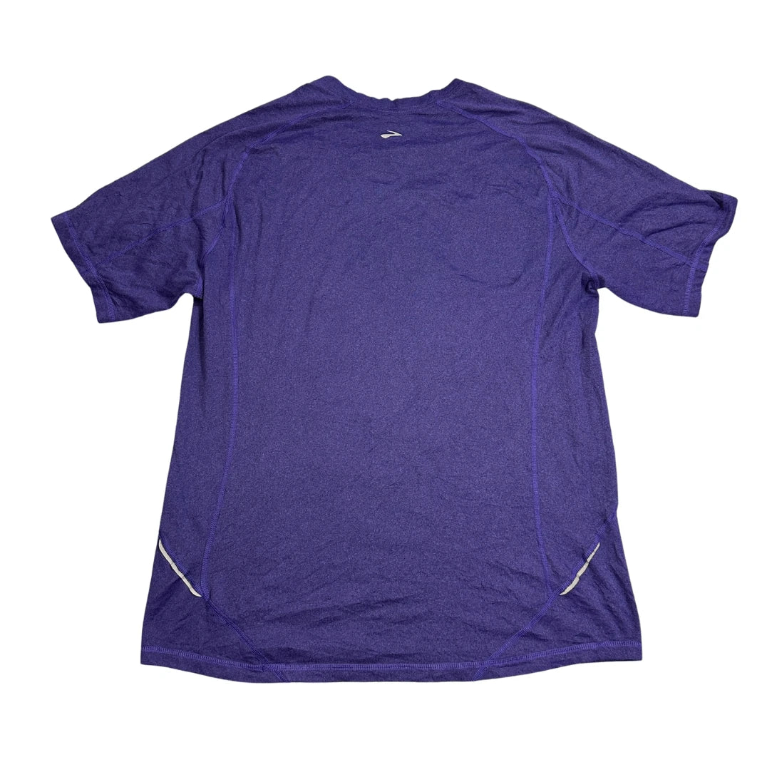 Brooks® Purple Running Performance T-Shirt(L)
