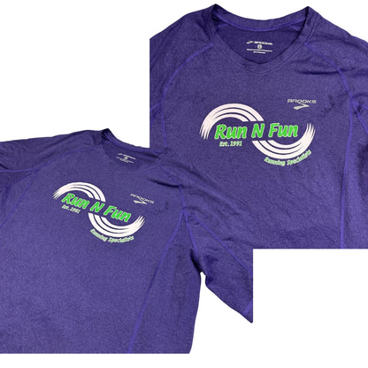 Brooks® Purple Running Performance T-Shirt(L)