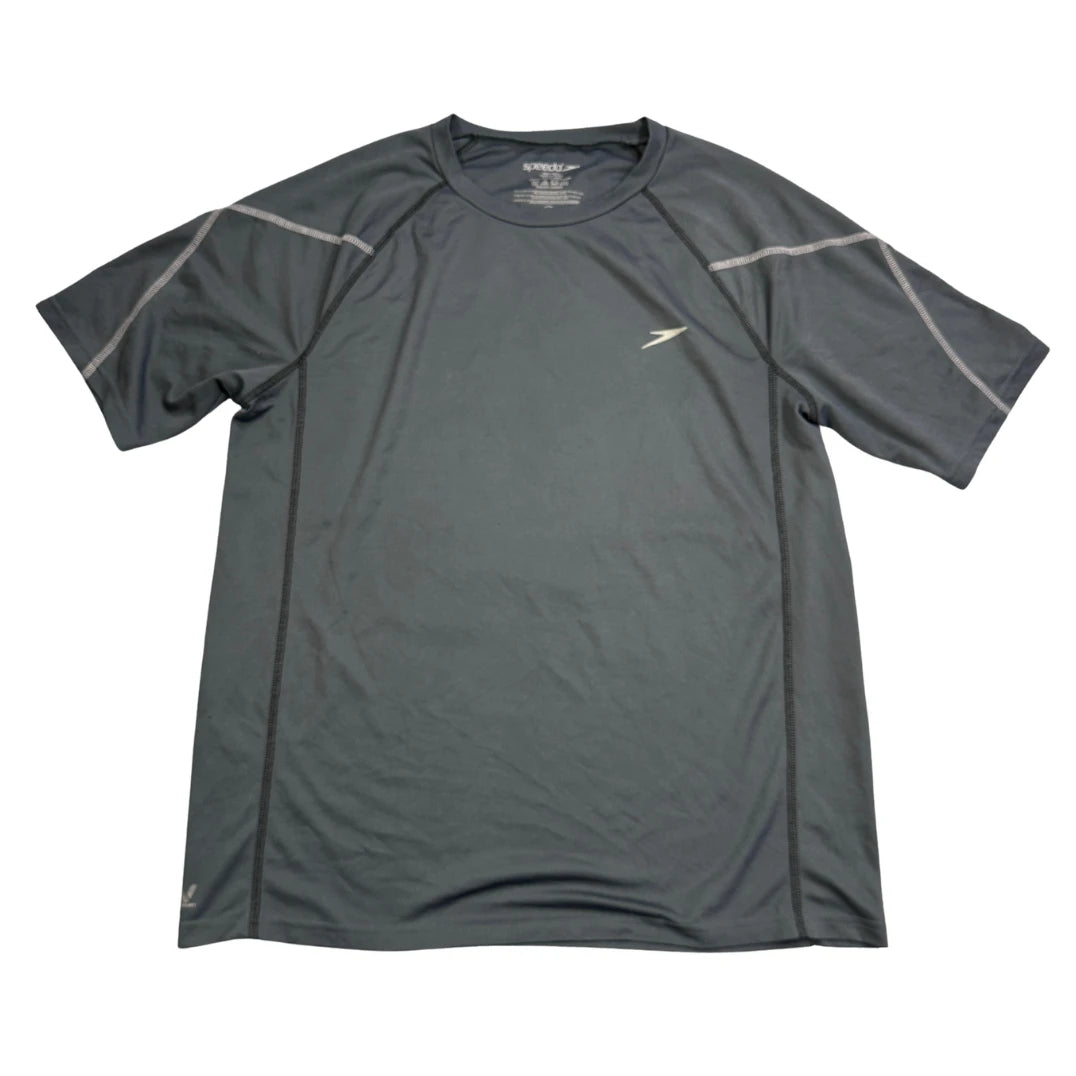 Speedo® Dark Grey Performance Sports T-Shirt(XL)