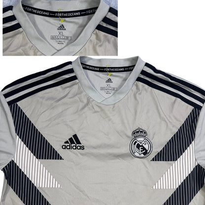 Adidas® Grey Real Madrid Sports Training Jersey(S)