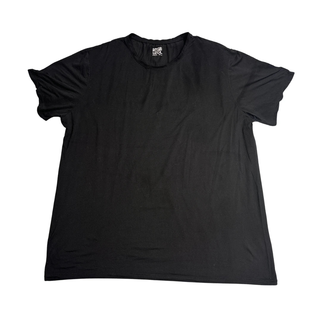 32 Cool® Black Basic Crew Neck T-Shirt(XL)