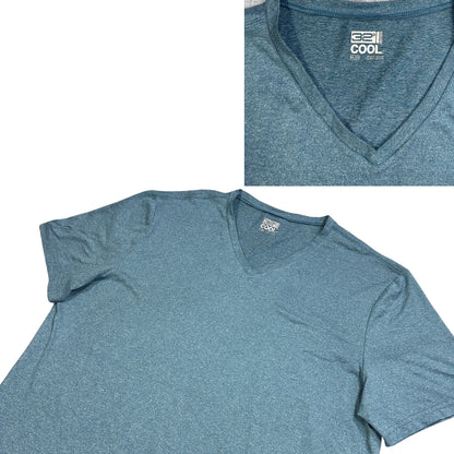 32 Cool® Teal V-Neck Performance T-Shirt