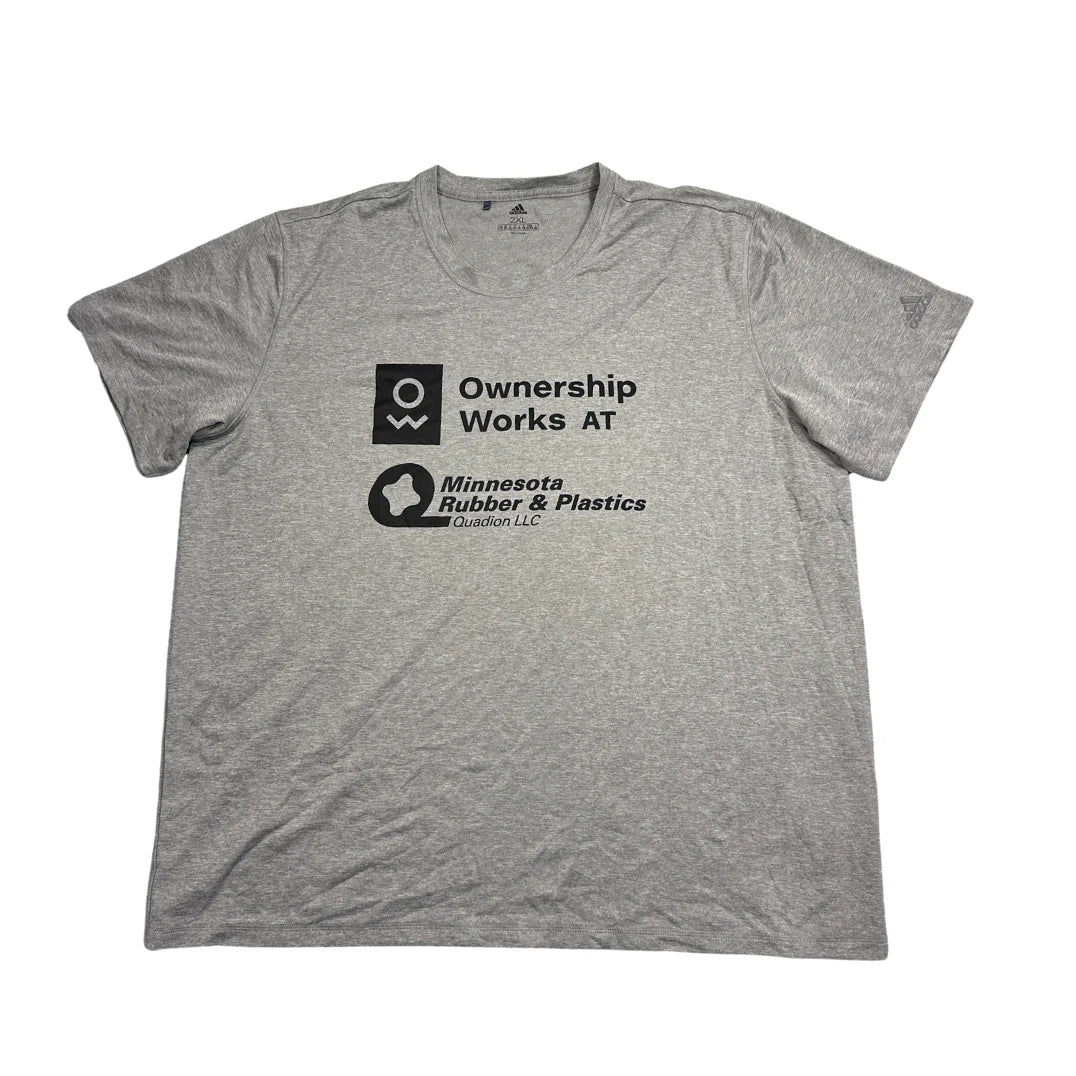 Adidas® Grey Graphic Athletic T-Shirt(2XL)