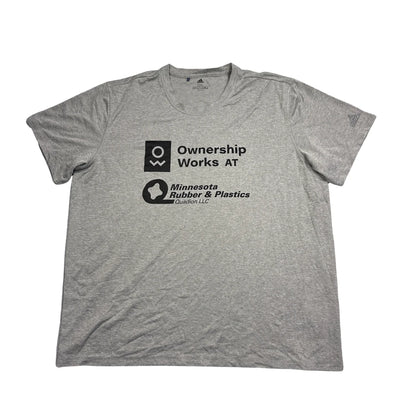 Adidas® Grey Graphic Athletic T-Shirt(2XL)