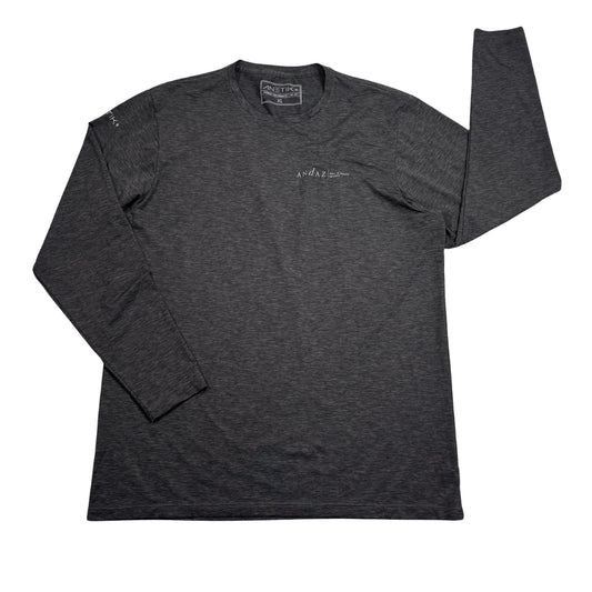 ANETIK® Charcoal Grey Performance Long Sleeve T-Shirt(XL)