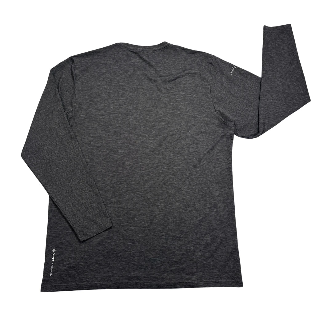 ANETIK® Charcoal Grey Performance Long Sleeve T-Shirt(XL)