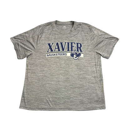 Xavier Musketeers® Grey Athletic Performance T-Shirt(XL)