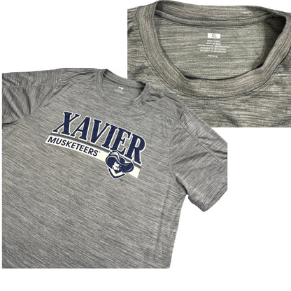 Xavier Musketeers® Grey Athletic Performance T-Shirt(XL)