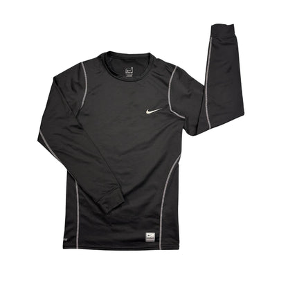 Nike® Black Dri-FIT Compression Performance Long Sleeve T-Shirt(S)
