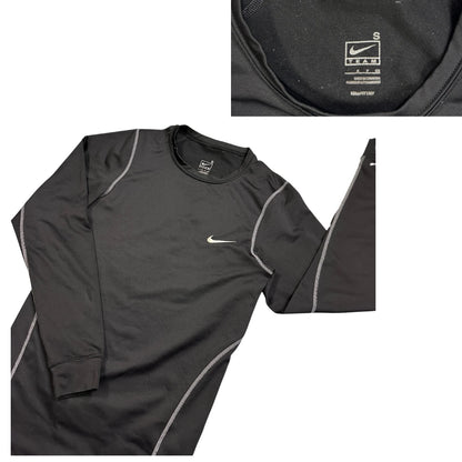 Nike® Black Dri-FIT Compression Performance Long Sleeve T-Shirt(S)