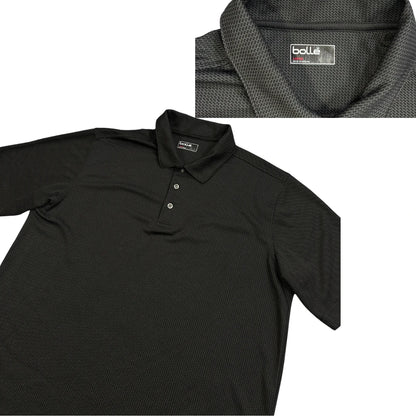 Bolle® Black Textured Polo Shirt(L)