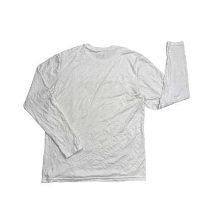 A4® White Graphic Long Sleeve Performance T-Shirt(S)