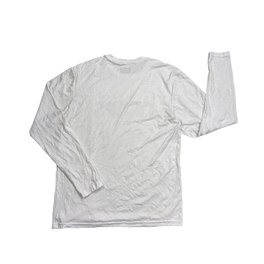 A4® White Graphic Long Sleeve Performance T-Shirt(S)