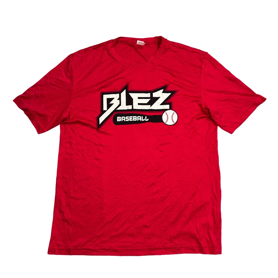 Sport-Tek® Red Baseball Graphic T-Shirt(L)