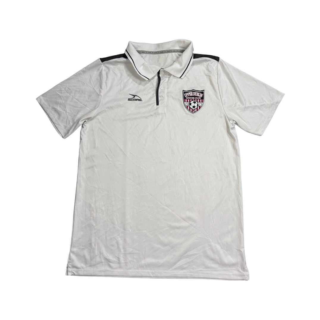 Score® White Short Sleeve Polo Shirt(M)