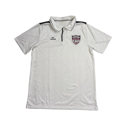 Score® White Short Sleeve Polo Shirt(M)