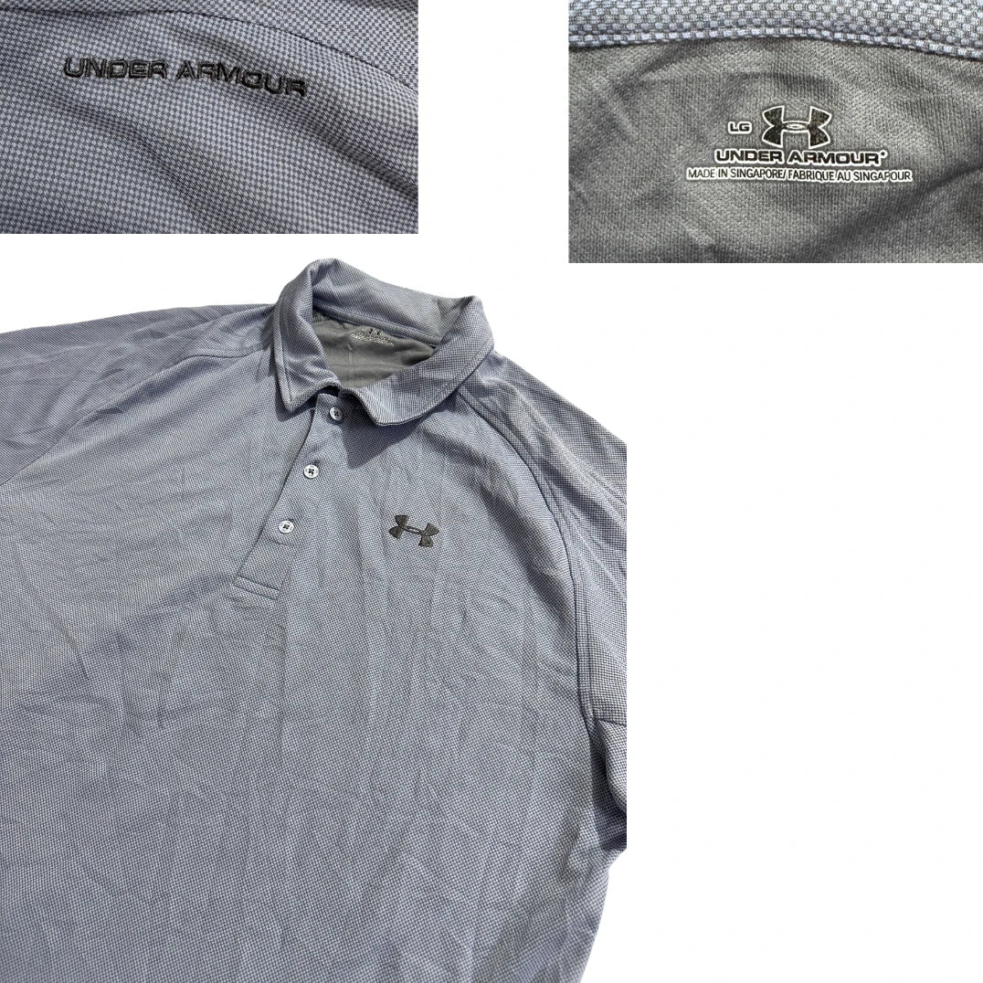 Under Armour® Grey Performance Polo Shirt(L)